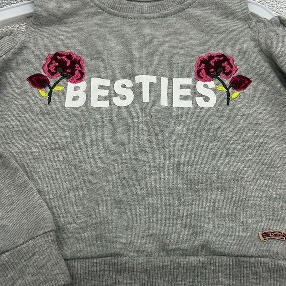 Hudson cold shoulder heather gray sweatshirt size 2T - Picture 3 of 4
